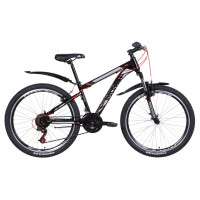 Велосипед 26" Discovery TREK 2021 (серый с желтым)