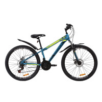 Велосипед 26" Discovery TREK DD 2020 (малахитовый с желтым)