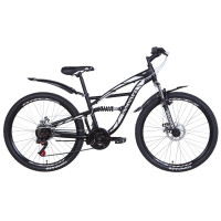 Велосипед 26" Discovery TRON 2021 (черно-белый)