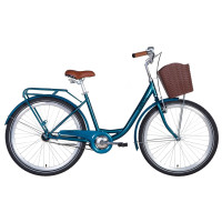 Велосипед у коробці 26" Dorozhnik FIESTA гальмівна ST з багажником зад St, з крилом St, з кошиком Pl 2021 (темно-синій) Велосипед у коробці 26" Dorozhnik FIESTA гальмівна ST з багажником зад St, з крилом St, з кошиком Pl 2021 (темно-синій)