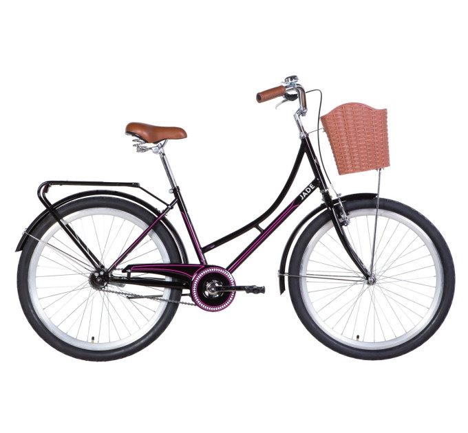 Велосипед 26" Dorozhnik JADE 2021 (чорно-рожевий)
