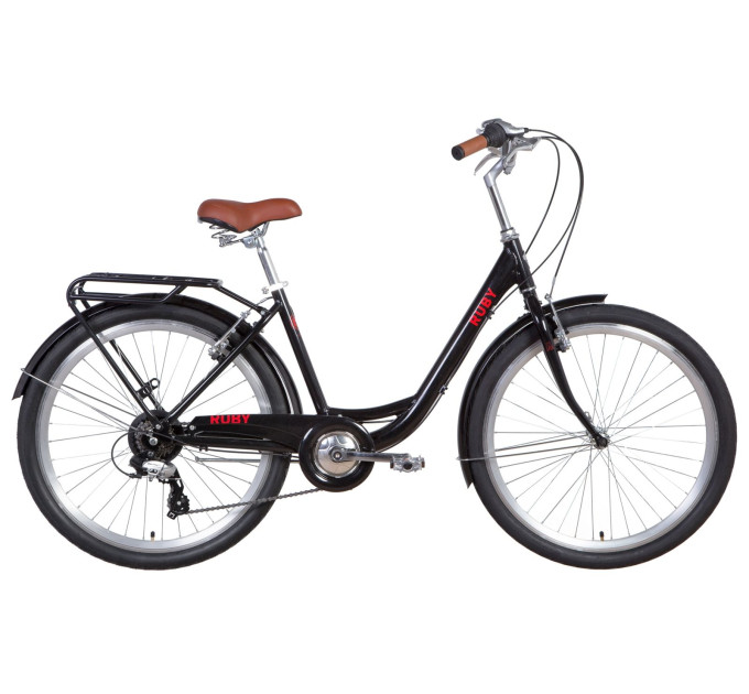 Велосипед 26" Dorozhnik RUBY 2021 (чорний)