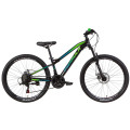 Велосипед AL 26" Formula BLACKWOOD AM DD 2021 (черно-зеленый с синим)