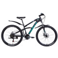 Велосипед 26" Formula BLAZE 2021 (чорно-бірюзовий)