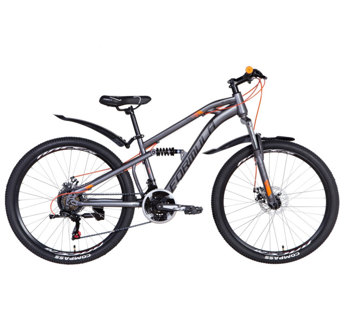 Велосипед 26" Formula BLAZE 2021 (сіро-жовтогарячий)