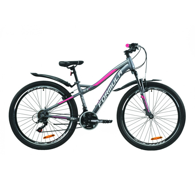 Велосипед 26" Formula ELECTRA 2020 (антрацитово-белый с розовым)