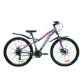 Велосипед 26" Formula ELECTRA DD 2020 (антрацитово-білий з рожевим)
