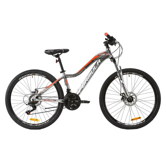 Велосипед 26" Formula MYSTIQUE 1.0 2020 (сріблясто-жовтогарячий з білим)