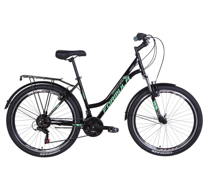 Велосипед 26" Formula OMEGA 2021 (черно-мятный)