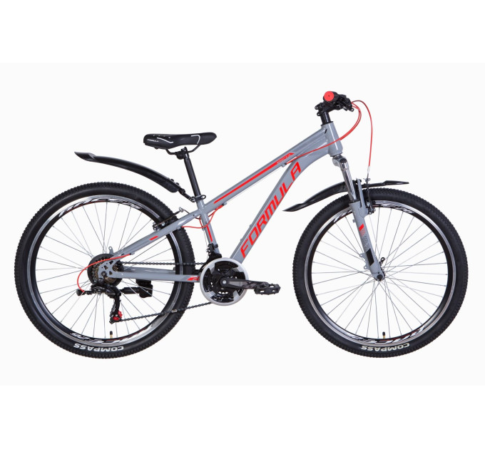 Велосипед 26" Formula SPECIAL 2021 (серый с красным)