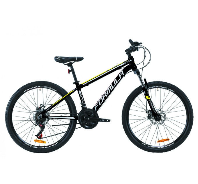 Велосипед AL 26" Formula THOR 2.0 AM DD 2020 (черно-белый с желтым)
