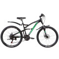 Велосипед ST 26" Formula X-ROVER AM2 DD с крылом Pl 2022 (черно-зеленый )