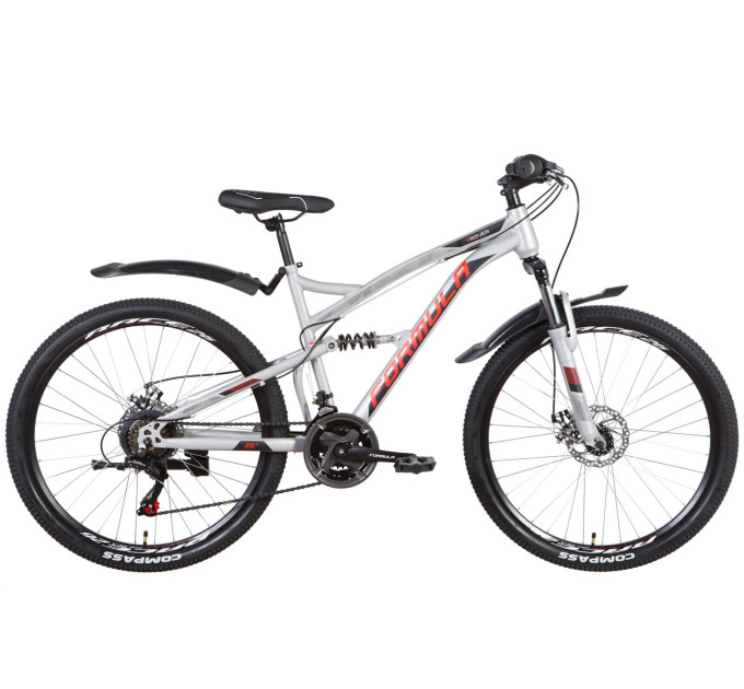 Велосипед ST 26" Formula X-ROVER AM2 DD з крилом Pl 2022 (сріблястий)
