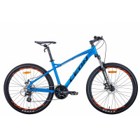 Велосипед 26" Leon HT-90 2021 (синій з помаранчевим)