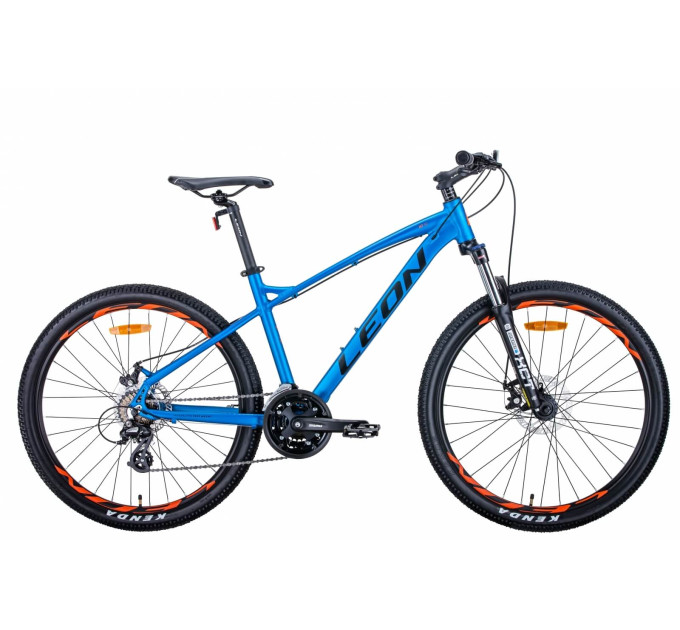 Велосипед 26" Leon HT-90 2021 (синій з помаранчевим)