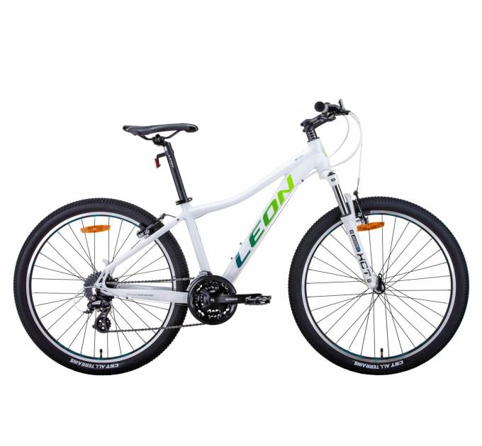 Велосипед 26" Leon HT-LADY 2021 (біло-синій із салатним)