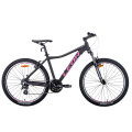 Велосипед 26" Leon HT-LADY 2021 (графитовый с малиновым)