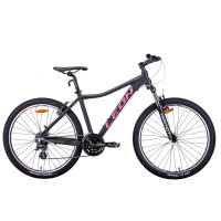 Велосипед 26" Leon HT-LADY 2021 (графітовий з малиновим)
