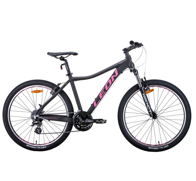 Велосипед 26" Leon HT-LADY 2021 (графитовый с малиновым)