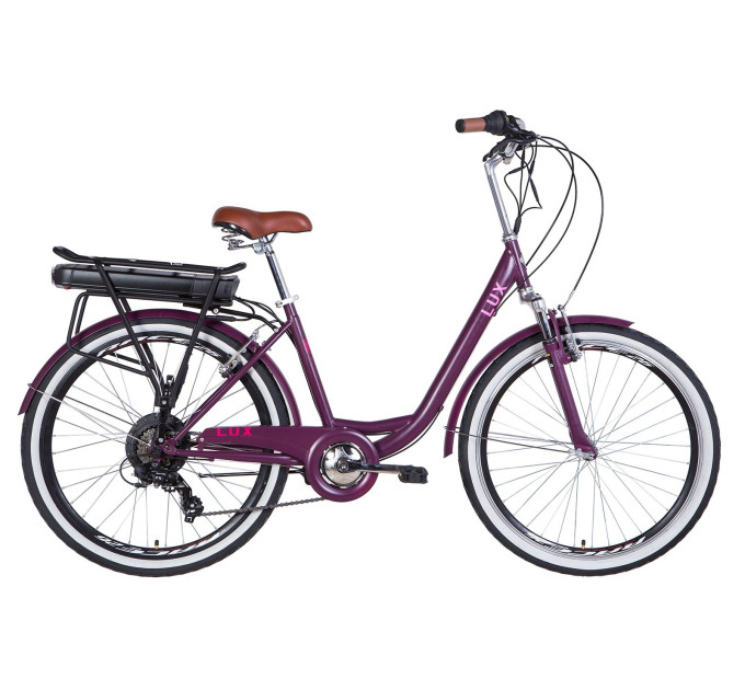 Електровелосипед 26" LUX AM 350Вт 36В редуктор. дисплей, САП, 12.5Ач з крепл.