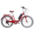 Электровелосипед 26" LUX AM 350Вт 36В редуктор. дисплей, САП, 8.8Ач с крепл. на раму, 2020 (рубиновый)