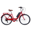 Электровелосипед 26" RUBY 350Вт 36В редуктор. 8.8Ач с крепл. на раму, дисплей, САП 2020 (красный)