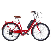 Електровелосипед 26" RUBY 350Вт 36В редуктор. 8.8Ач з кріп. на раму, дисплей, САП 2020 (червоний) Електровелосипед 26" RUBY 350Вт 36В редуктор. 8.8Ач з кріп. на раму, дисплей, САП 2020 (червоний)