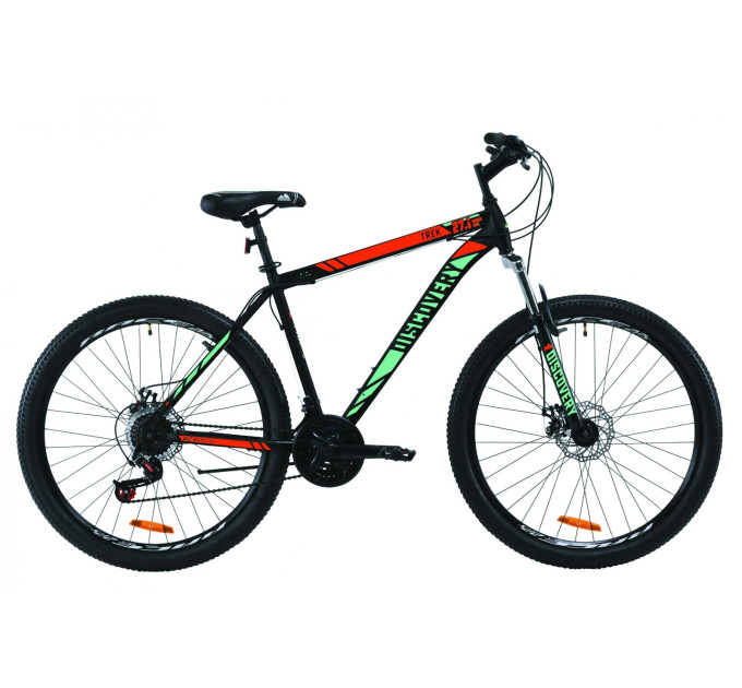 Велосипед 27.5" Discovery TREK DD 2020 (чорно-червоний з бірюзовим)