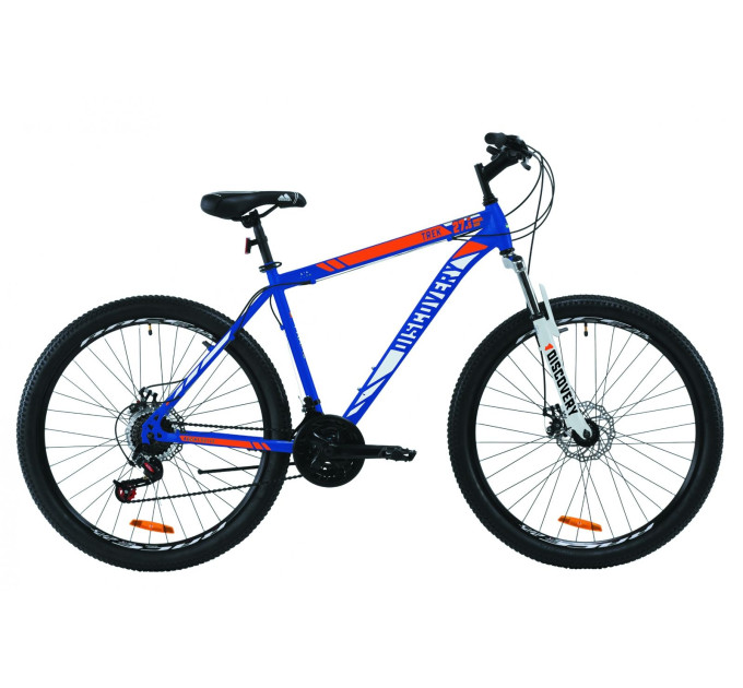 Велосипед 27.5" Discovery TREK DD 2020 (сине-оранжевый )