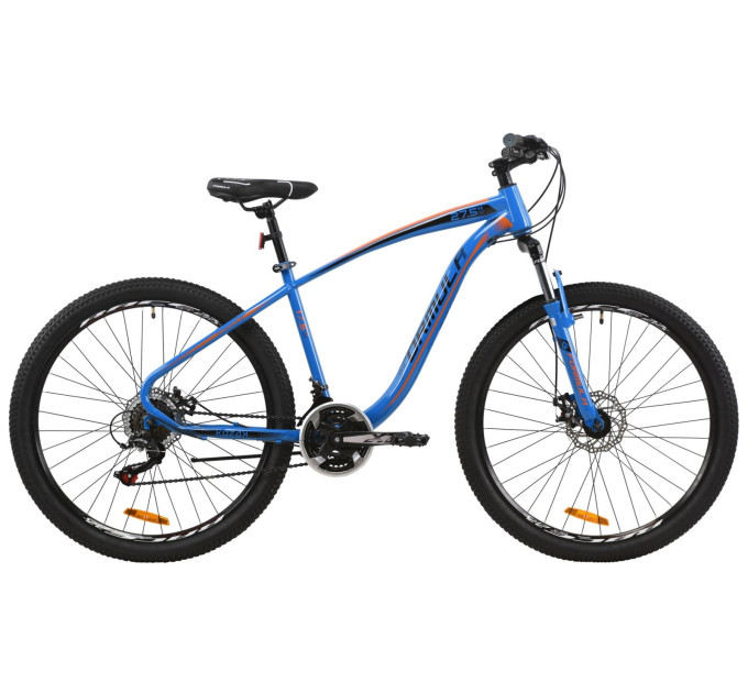 Велосипед 27.5" Formula KOZAK 2020 (синьо-жовтогарячий)