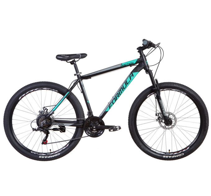 Велосипед 27.5" Formula MOTION 2021 (черно-белый с серым)
