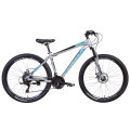 Велосипед 27.5" Formula MOTION 2021 (сріблясто-синій з чорним)