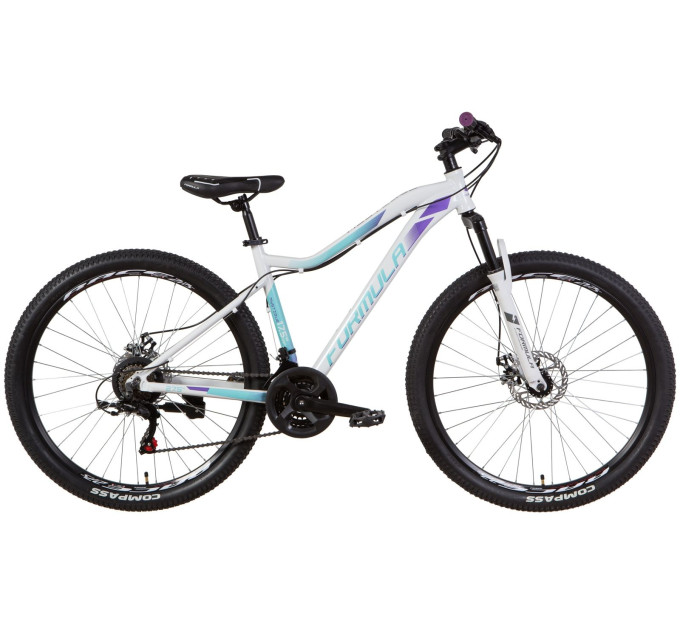 Велосипед 27.5" Formula MYSTIQUE 2021 (біло-бірюзовий з фіолетовим)