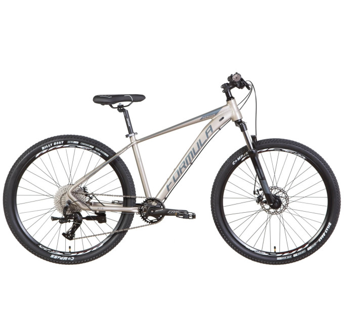 Велосипед AL 27.5" Formula ZEPHYR 1.0 AM DD 2022 (сріблястий з сірим)