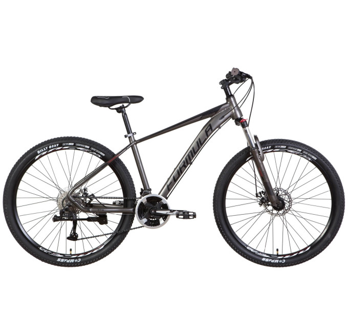 Велосипед AL 27.5" Formula ZEPHYR 3.0 AM DD 2022 (темно-сріблястий з чорним)