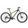 Велосипед 27.5" Leon XC-70 2021 (антрацитово-жовтий із чорним)