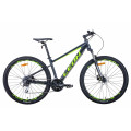 Велосипед 27.5" Leon XC-80 2021 (антрацитово-жовтий із чорним)