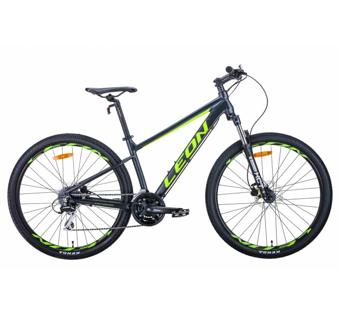 Велосипед 27.5" Leon XC-80 2021 (антрацитово-жовтий із чорним)