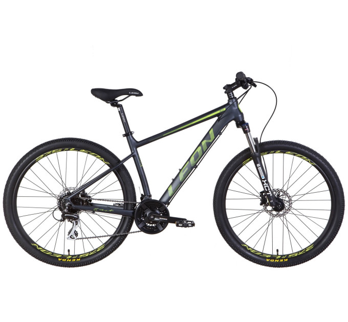 Велосипед AL 27.5" Leon XC-80 SE AM Hydraulic lock out HDD 2022 (антрацитово-желтый с черным)