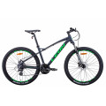 Велосипед 27.5" Leon XC-90 2021 (графитовый с зеленым)