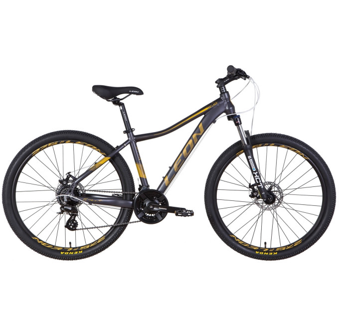 Велосипед AL 27.5" Leon XC-LADY SE AM Hydraulic lock out DD 2022 (антрацитовий із золотим)