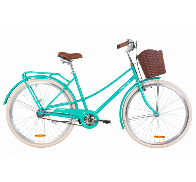 Велосипед 28" Dorozhnik COMFORT FEMALE 2020 (бирюзовый)