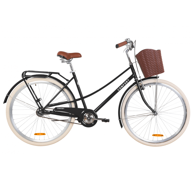 Велосипед 28" Dorozhnik COMFORT FEMALE 2020 (чорний)