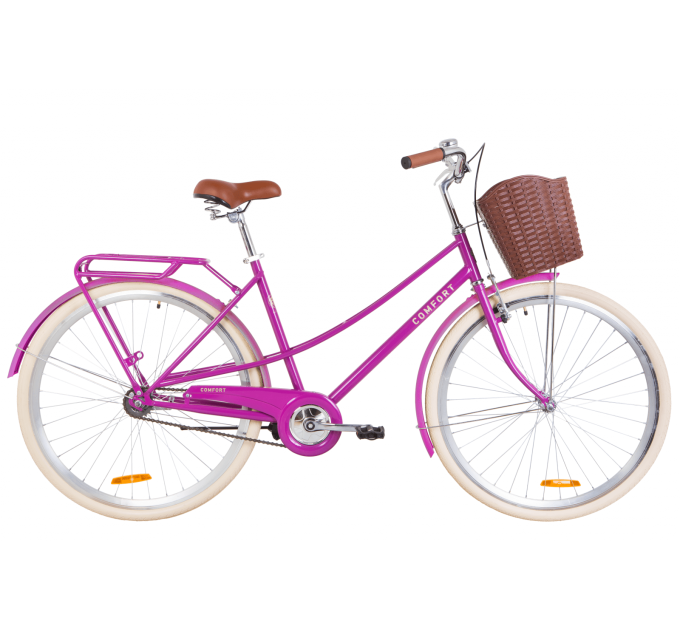 Велосипед 28" Dorozhnik COMFORT FEMALE 2020 (фіолетовий)