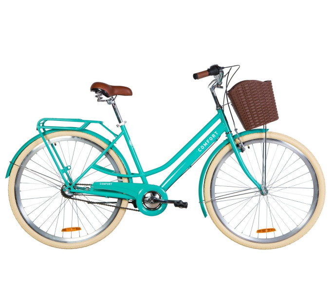 Велосипед 28" Dorozhnik COMFORT FEMALE планет. 2020 (бирюзовый)