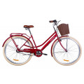 Велосипед 28" Dorozhnik COMFORT FEMALE планет. 2020 (рубиновый)