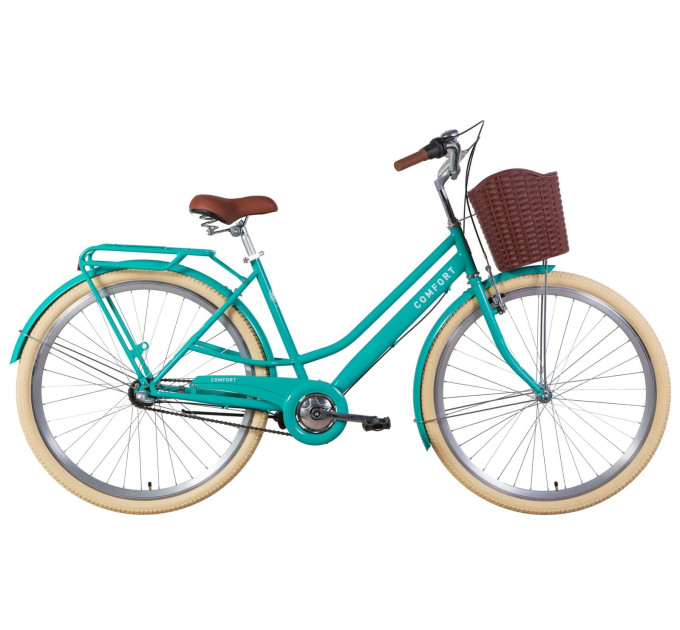 Велосипед 28" Dorozhnik COMFORT FEMALE планет. 2021 (бирюзовый)