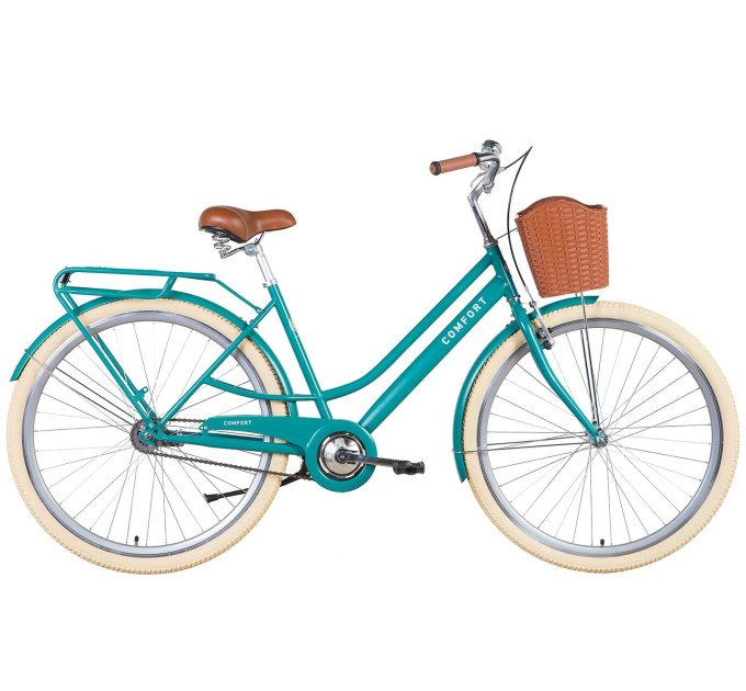 Велосипед 28" Dorozhnik COMFORT FEMALE 2022 (аквамарин)