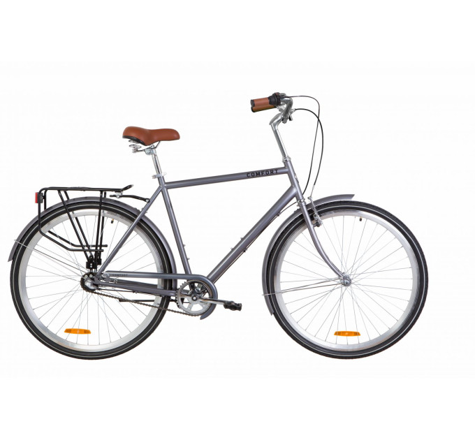 Велосипед 28" Dorozhnik COMFORT MALE планет. 2020 (сірий)
