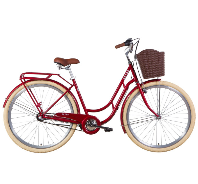 Велосипед 28" Dorozhnik RETRO планет. 2021 (сірий)